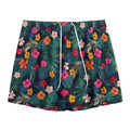 Tropical Flowers Hawaii Pattern Print Mesh Shorts