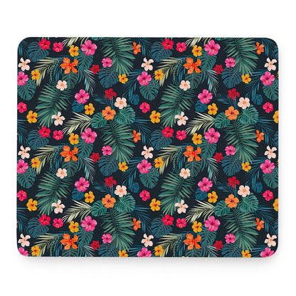 Tropical Flowers Hawaii Pattern Print Mouse Pad