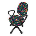 Tropical Flowers Hawaii Pattern Print Office Chair Cover