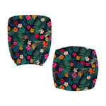 Tropical Flowers Hawaii Pattern Print Office Chair Cover