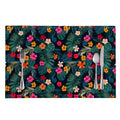 Tropical Flowers Hawaii Pattern Print Placemat