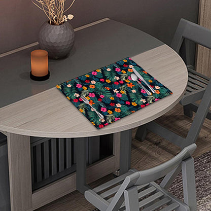 Tropical Flowers Hawaii Pattern Print Placemat