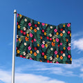 Tropical Flowers Hawaii Pattern Print Polyester Flag