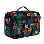 Tropical Flowers Hawaii Pattern Print Portable Lunch Bag