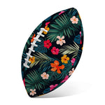 Tropical Flowers Hawaii Pattern Print Rugby Ball