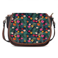Tropical Flowers Hawaii Pattern Print Saddle Bag