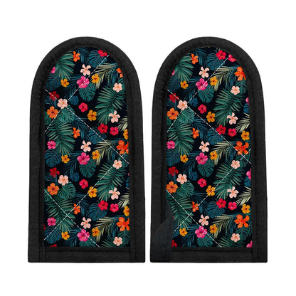 Tropical Flowers Hawaii Pattern Print Skillet Handle Cover