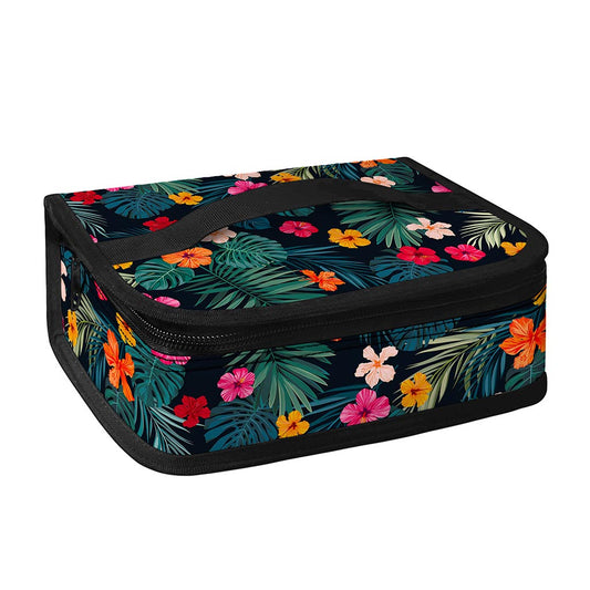 Tropical Flowers Hawaii Pattern Print Small Lunch Bag