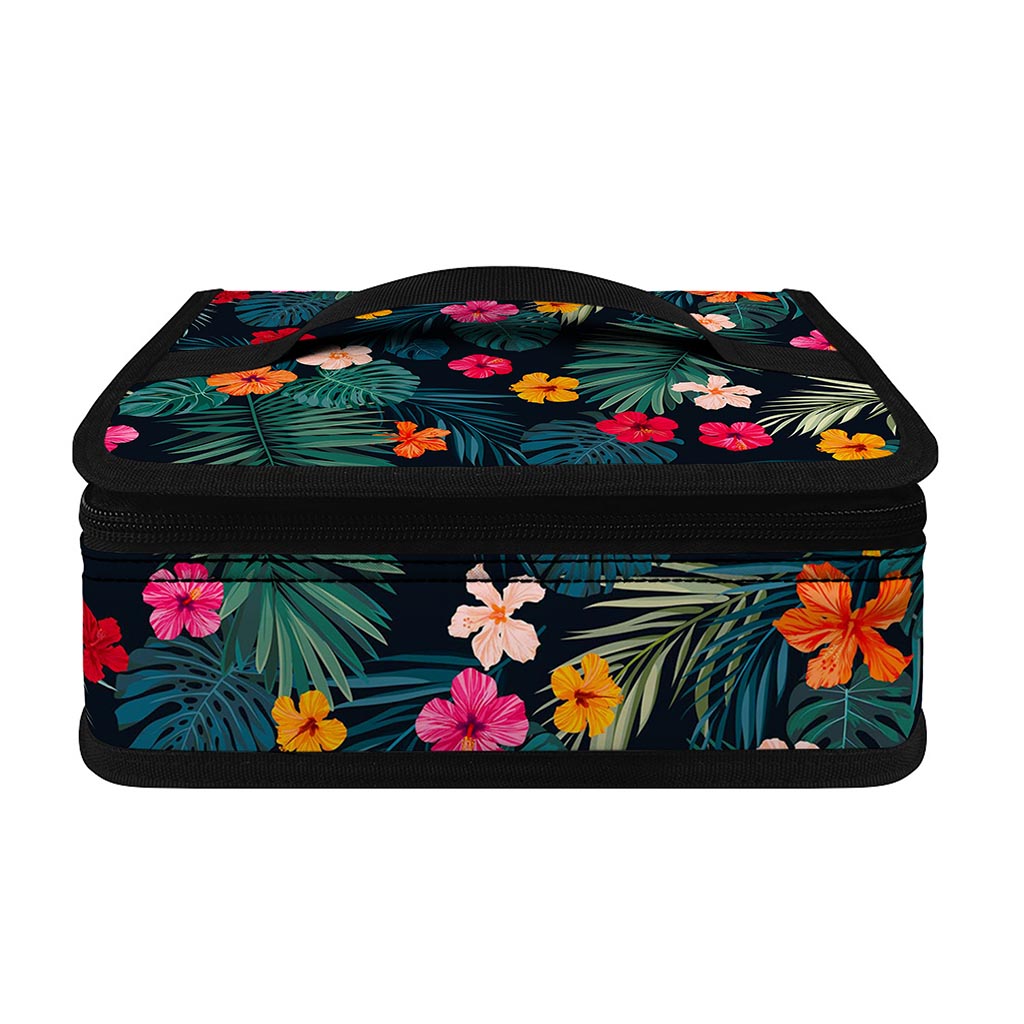 Tropical Flowers Hawaii Pattern Print Small Lunch Bag