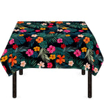 Tropical Flowers Hawaii Pattern Print Tablecloth