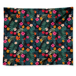 Tropical Flowers Hawaii Pattern Print Tapestry