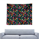 Tropical Flowers Hawaii Pattern Print Tapestry