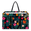 Tropical Flowers Hawaii Pattern Print Utility Tote Bag
