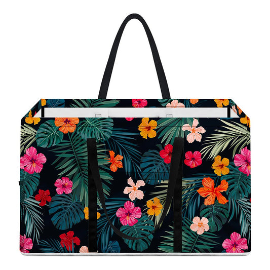 Tropical Flowers Hawaii Pattern Print Utility Tote Bag