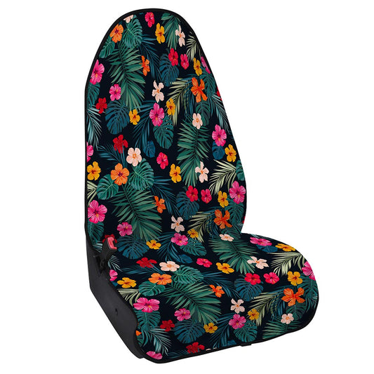Tropical Flowers Hawaii Pattern Print Waterproof Car Seat Cover