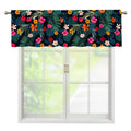 Tropical Flowers Hawaii Pattern Print Window Valance