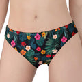 Tropical Flowers Hawaii Pattern Print Women's Panties