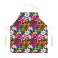 Tropical Flowers Pattern Print Adjustable Apron