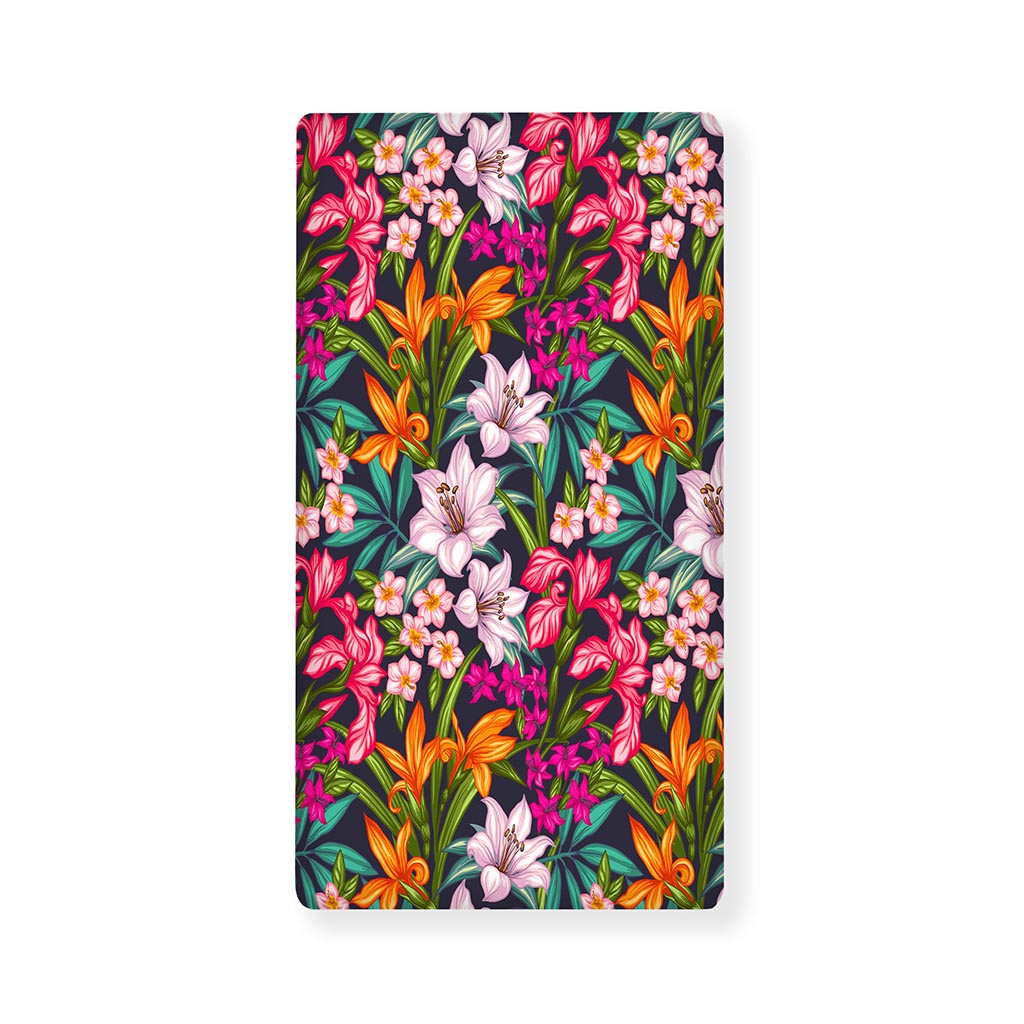 Tropical Flowers Pattern Print Baby Crib Sheet