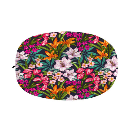 Tropical Flowers Pattern Print Car Side Mirror Covers