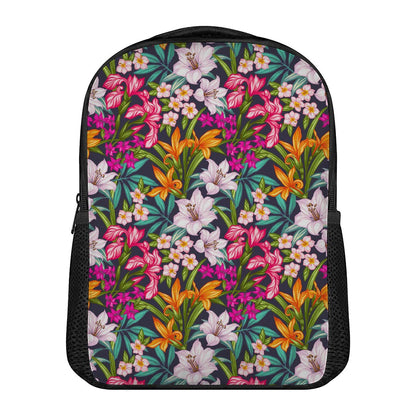 Tropical Flowers Pattern Print Casual Backpack