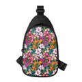 Tropical Flowers Pattern Print Sling Bag