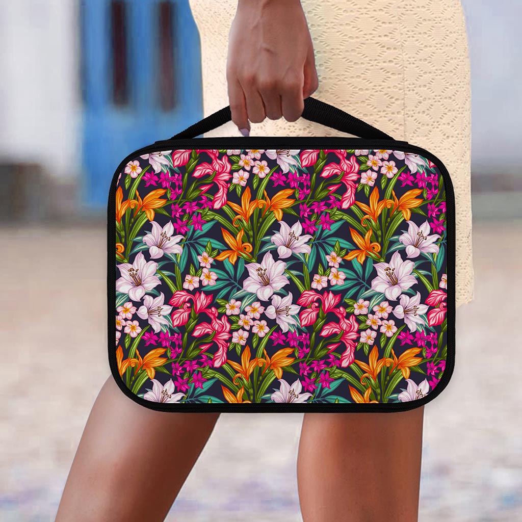 Tropical Flowers Pattern Print Classic Bible Case