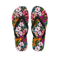 Tropical Flowers Pattern Print Flip Flops