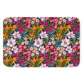Tropical Flowers Pattern Print Indoor Door Mat