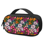 Tropical Flowers Pattern Print Insulin Cooler Travel Case
