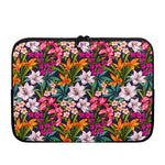 Tropical Flowers Pattern Print Laptop Sleeve