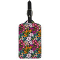 Tropical Flowers Pattern Print Luggage Tag