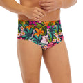 Tropical Flowers Pattern Print Men's Briefs