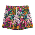 Tropical Flowers Pattern Print Mesh Shorts