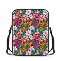 Tropical Flowers Pattern Print Rectangular Crossbody Bag