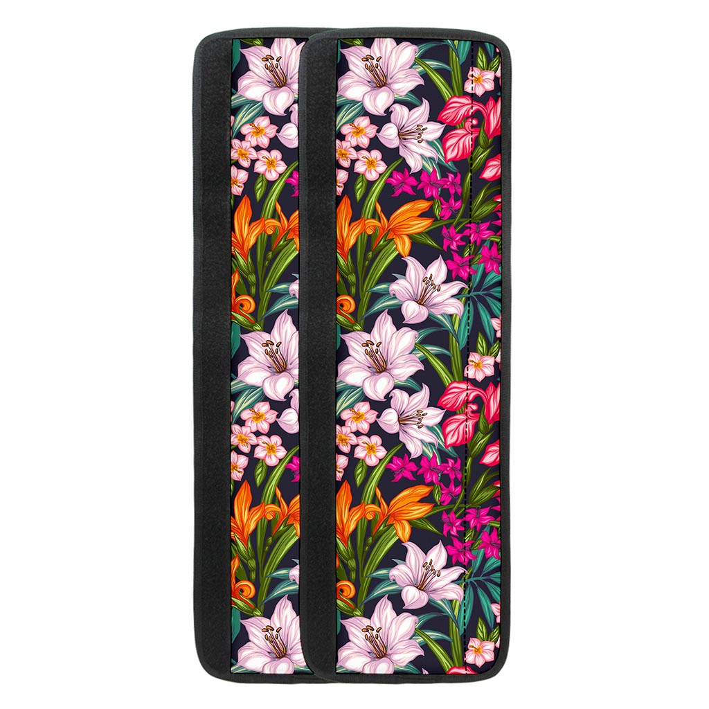 Tropical Flowers Pattern Print Refrigerator Handle Covers