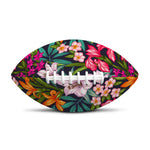Tropical Flowers Pattern Print Rugby Ball