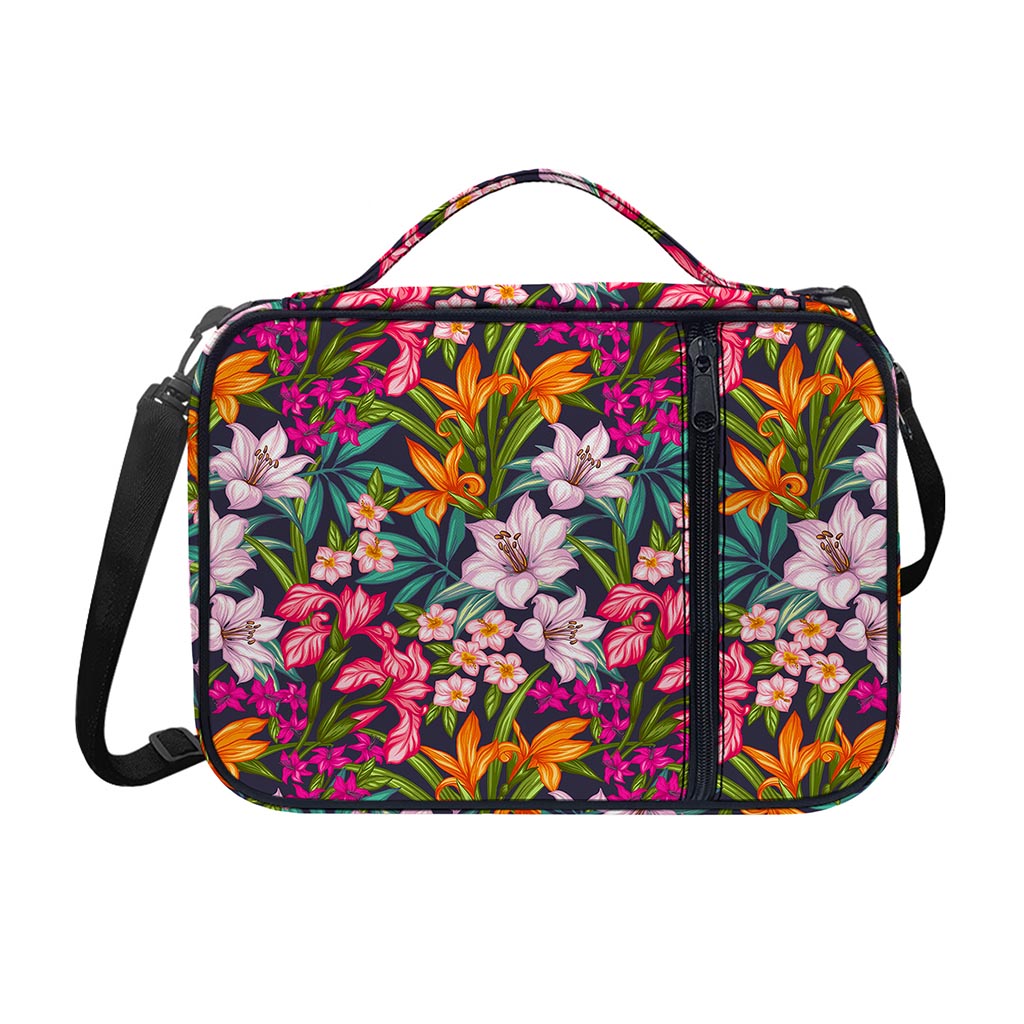 Tropical Flowers Pattern Print Shoulder Strap Bible Bag