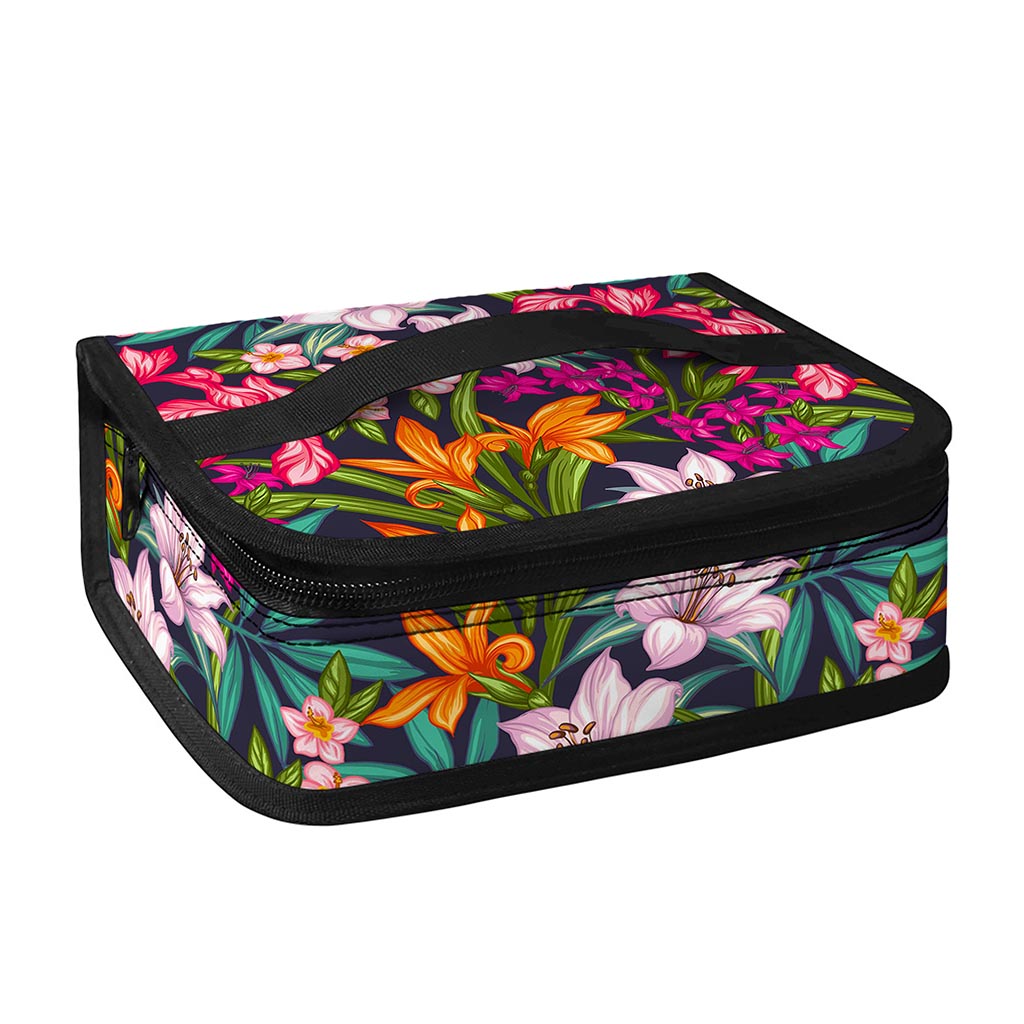 Tropical Flowers Pattern Print Small Lunch Bag