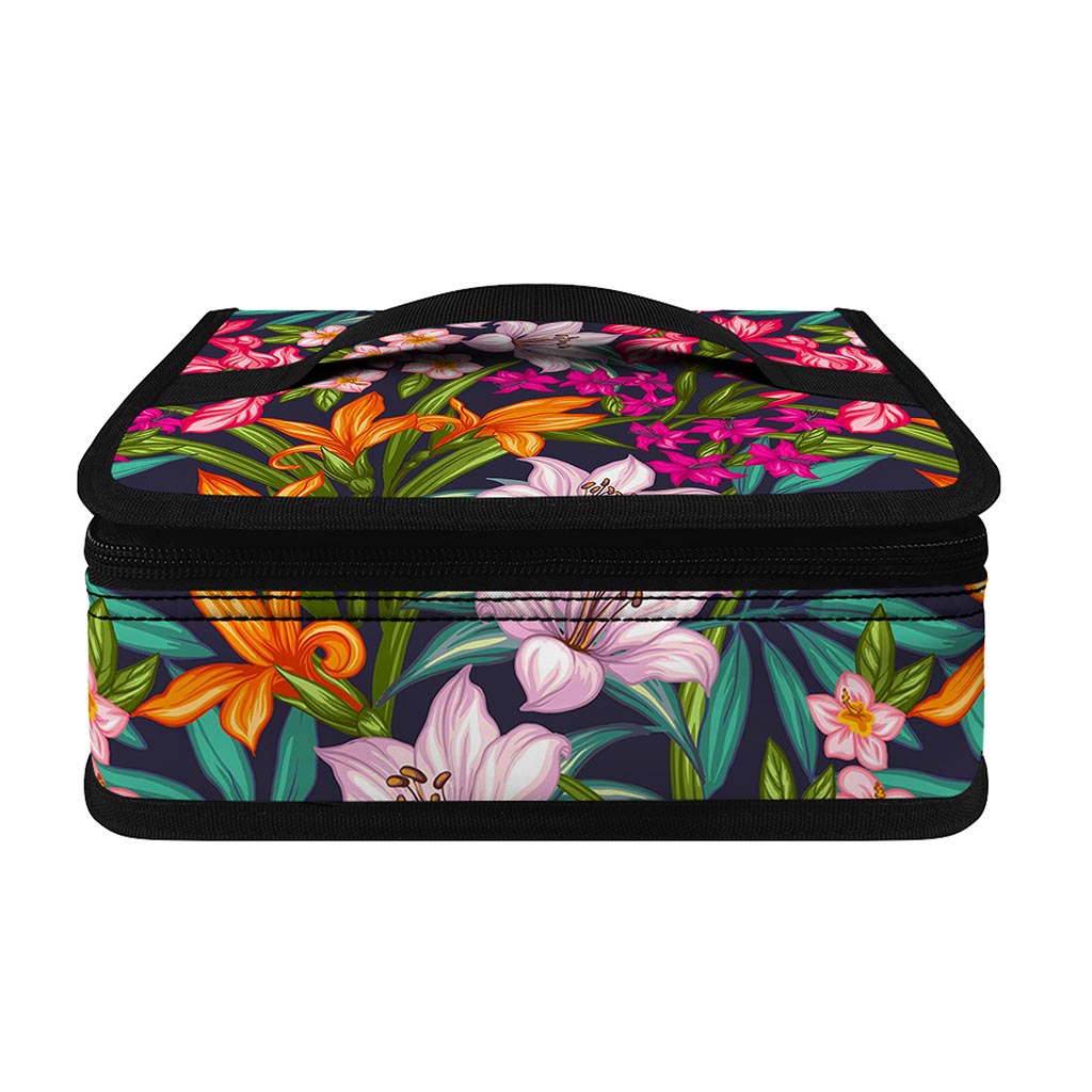 Tropical Flowers Pattern Print Small Lunch Bag