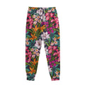Tropical Flowers Pattern Print Sweatpants