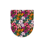 Tropical Flowers Pattern Print Toilet Lid Cover