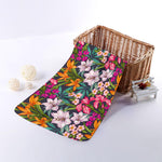 Tropical Flowers Pattern Print Towel