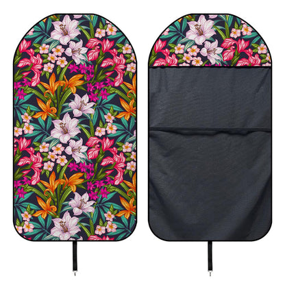 Tropical Flowers Pattern Print Waterproof Car Seat Cover