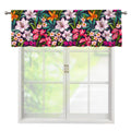 Tropical Flowers Pattern Print Window Valance