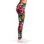 Tropical Flowers Pattern Print Women's Leggings
