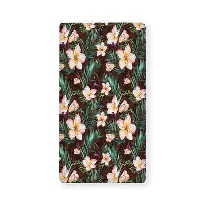 Tropical Frangipani Flower Print Baby Crib Sheet