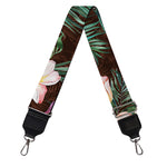 Tropical Frangipani Flower Print Bag Strap