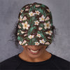 Tropical Frangipani Flower Print Baseball Cap