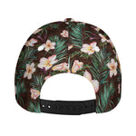 Tropical Frangipani Flower Print Baseball Cap